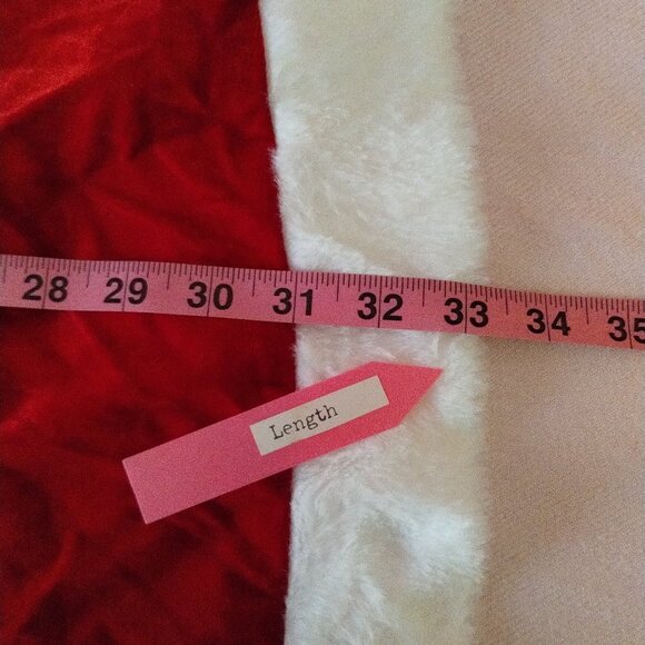 RSLove (M) Red Velvet with Faux Fur Trim Hooded Mini Ms. Clause Dress - Picture 7 of 9